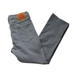 Levis 514 Jeans Mens Size 34 x 29 Grey Denim Straight Leg Style PC9 00514